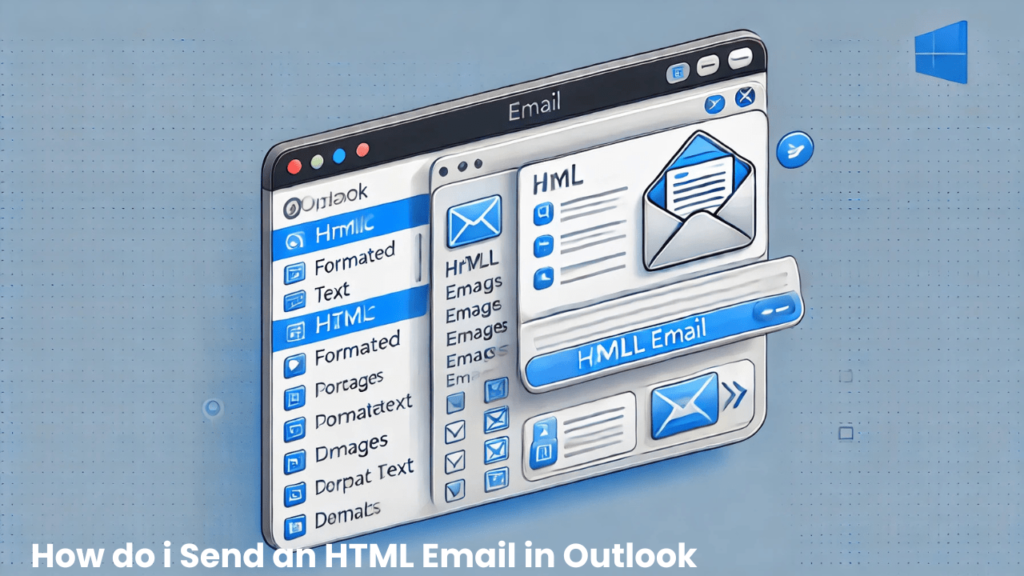 How do i Send an HTML Email in Outlook