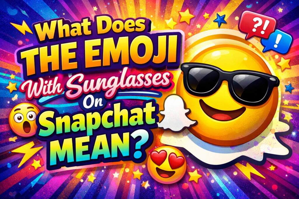 What Does The Emoji With Sunglasses On Snapchat Mean