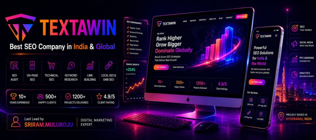 Best SEO Company in India & Global #TEXTAWIN