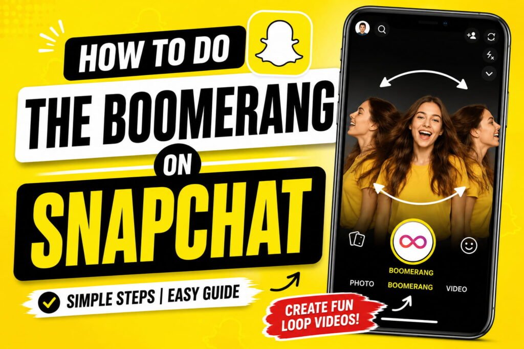 How To Do The Boomerang On Snapchat